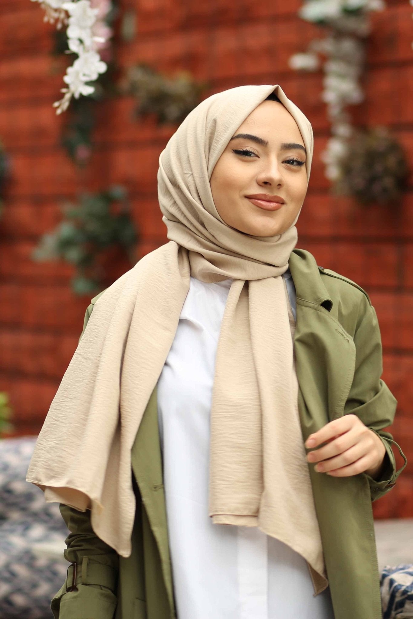 Moda Mevsimi FiveScarf Pamuk Kraş Caz Şal Açık Sarı