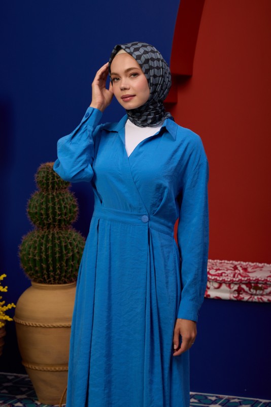 Moda Mevsimi İpekhan Soft Pamuk Eşarp 1194-15 Füme Siyah