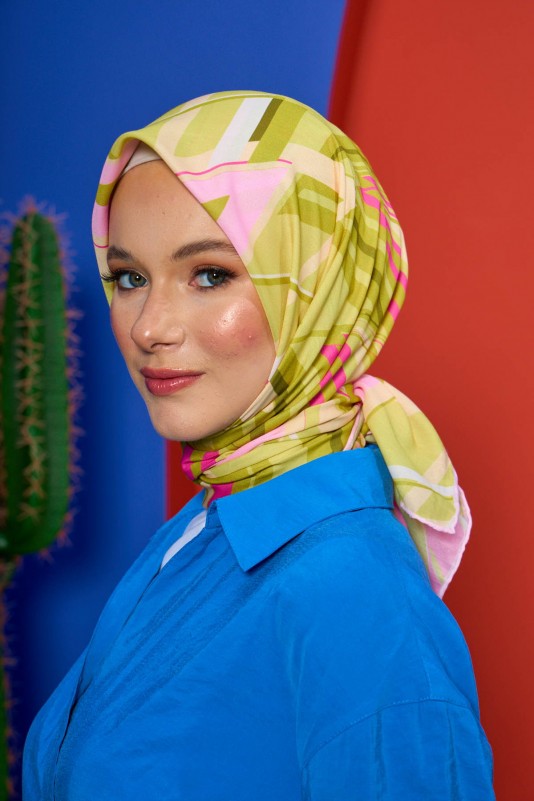 Moda Mevsimi İpekhan Soft Pamuk Eşarp 1208-04 Kiraz Pembe Keten