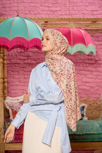 Moda Mevsimi İpekhan Soft Pamuk Şal 3046-28 Keten Kırmızı